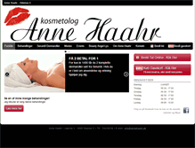Tablet Screenshot of annehaahr.dk